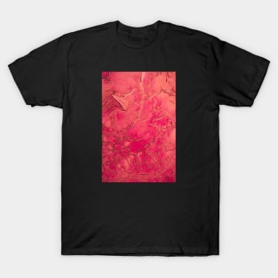 Hot pink etched texture T-Shirt